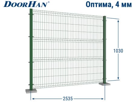 Купить 3Д сетку ДорХан 2535×1030 мм в Грозном от 1375 руб.